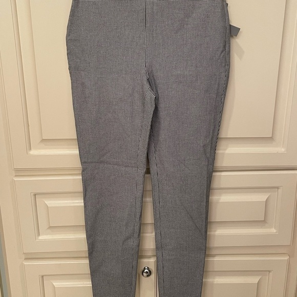 LOFT Gray Houndstooth Skinny Tailored High Waisted Fitted Leg - Picture 3 of 15